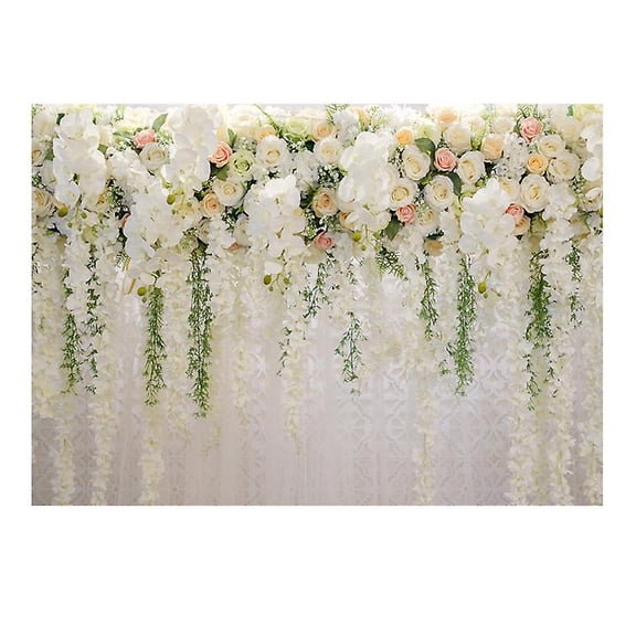 Floral Backdrop Vinyl 3D Photography Backdrop For Wedding Birthday Party Decor