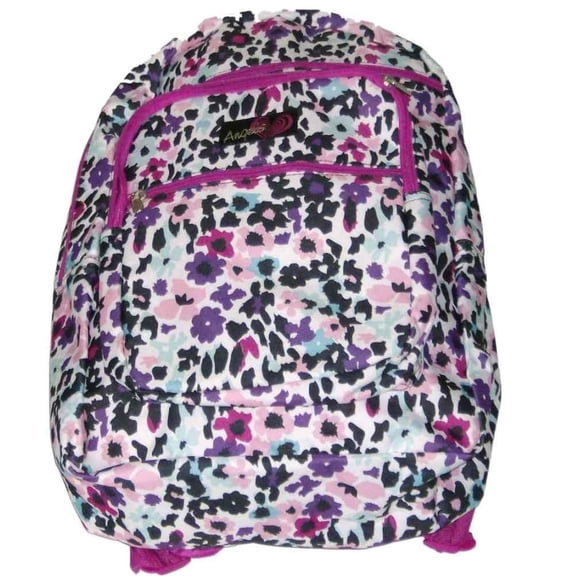 Floral Backpack Sport School Travel Pretty Flowers Back Pack