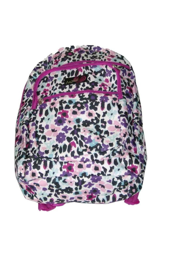 Floral Backpack Sport School Travel Pretty Flowers Back Pack