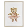thumbnail image 1 of Stupell Industries Eclectic Floral Ballerina Teddy Bear Birch Framed Print Under Glass, 17 x 23, by Amy Hall, 1 of 8