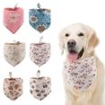 thumbnail image 1 of Floral Bandana for Dogs 26 X 17 Inch Soft Lightweight Summer Dog Bandana Spring Dog Bandana Adjustable Bandana for Dogs for Small Medium Breeds 1 Pack, 1 of 3