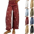 thumbnail image 1 of Floral Barrel Jeans, 2026 Floral Print Wide Leg Jeans Y2k Patchwork Baggy Boyfriend Denim Pants Green 2XL, 1 of 7
