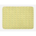 thumbnail image 1 of Floral Bath Mat, Buttercup Daffodil Branches Shabby Swirly Blossoming Art, Plush Bathroom Decor Mat with Non Slip Backing, 29.5" X 17.5", Hunter Green Pale Yellow, by Ambesonne, 1 of 2