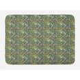 thumbnail image 1 of Floral Bath Mat, Colorful Flower Assortment Spring Beauty, Plush Bathroom Decor Mat with Non Slip Backing, 29.5" X 17.5", Reseda Green Multicolor, by Ambesonne, 1 of 2