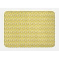 thumbnail image 1 of Floral Bath Mat, Continuous Demonstration of Retro Look Happy Spring Tone Flowers Print, Plush Bathroom Decor Mat with Non Slip Backing, 29.5" X 17.5", Yellow and Lime Green, by Ambesonne, 1 of 2