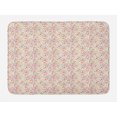 thumbnail image 1 of Floral Bath Mat, Feminine Flowers Composition Spring Flourishes Design, Plush Bathroom Decor Mat with Non Slip Backing, 29.5" X 17.5", Pale Eggshell Multicolor, by Ambesonne, 1 of 2