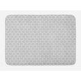 thumbnail image 1 of Floral Bath Mat, Rhythmic Intricate Ornaments in Greyscale Tones Pattern on Plain Backdrop, Plush Bathroom Decor Mat with Non Slip Backing, 29.5" X 17.5", White and Pale Grey, by Ambesonne, 1 of 2