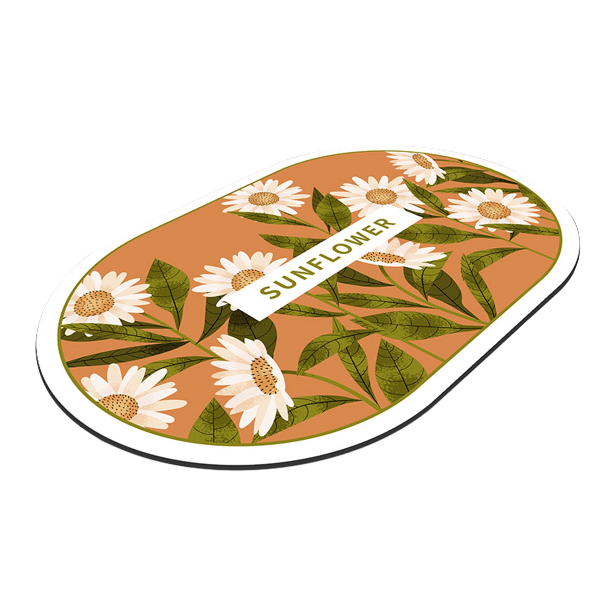 Floral Bath Mat for Bathroom Absorbent Bath Rug NonSlip Floor Mat