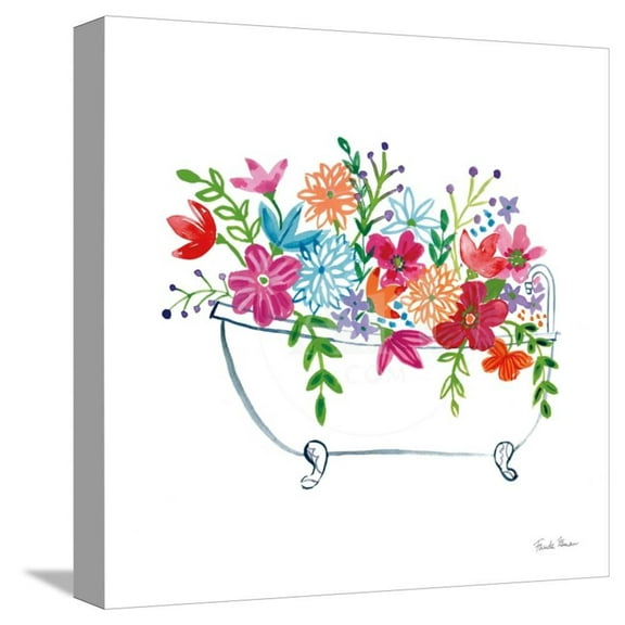 Floral Bathroom I, Stretched Canvas Wall Art by Farida Zaman Sold by Art.Com
