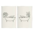 thumbnail image 1 of Floral Bathtub Relaxing Doodle Botanical & Floral Graphic Art Unframed Art Print Wall Art, Set of 2, 1 of 7