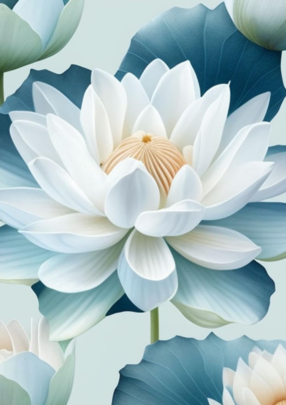 Eternal Lotus 1000 Piece Jigsaw Puzzle - Stained Glass Flower Art, 23.85" X 23.85" - View #9