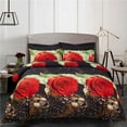 thumbnail image 1 of Floral Bedding Duvet Cover Set, King Size - Night Roses, 1 of 1