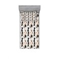 thumbnail image 1 of Floral Bedding Set with Sheet & Covers, Abstract Exotic Blossoms Tropical Petals Fragrance Essence Print, Printed Bedroom Decor 2 Shams, 4 Sizes, Tan Ivory Seal Brown, by Ambesonne, 1 of 3