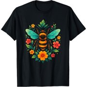 Floral Beekeeper Honey Bee Lover T-Shirt