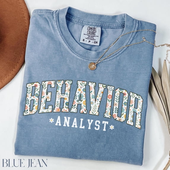 Floral Behavior Analyst Shirt BCBA Gift - Walmart.com