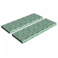 thumbnail image 1 of Floral Bench Cushion Set of 2, Flourishing Spring and Summer Season Leaves Tulips Petals Illustration, Standard Size Foam Pad and Decorative Cover, Turquoise Teal Marigold, by Ambesonne, 1 of 4