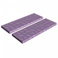 thumbnail image 1 of Floral Bench Cushion Set of 2, Pastel Purple Tones Zentangle Ornamental Flowers and Curlicue Lines, Standard Size Foam Pad and Decorative Cover, Mauve Lilac and Violet, by Ambesonne, 1 of 4