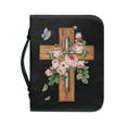 thumbnail image 1 of Floral Bible Cover Bible Case Leather Bible Cover Study Bible Carrying Case Bible Organizer Tote Bag Bible Bag With Handles, 1 of 3