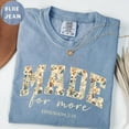 thumbnail image 1 of Floral Bible Verse Comfort Colors T-shirt – Made for More Christian Tee – Ephesians 2:10 Faith Shirt for Women, 1 of 4