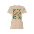 thumbnail image 1 of Floral Bird Design Print Women's T-shirt, 1 of 3