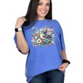 thumbnail image 1 of Floral Bird Design Shirt, Nature Inspired Graphic Tee, Colorful Bird and Flower Art T-Shirt, Unique Wildlife Pattern Top, Flo Blue Comfort Colors T-Shirt, Medium, 1 of 1