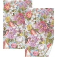 thumbnail image 1 of Floral Bird Vintage Towels 2 Piece Washcloth Hand Towels, Highly Absorbent Towels for Bathroom, Hotel, Gym and Spa 28 X 16 Inches, 1 of 7