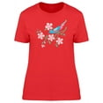 thumbnail image 1 of Floral Bird Watercolor Nature T-Shirt Women -Image by Shutterstock, Female Small, 1 of 2