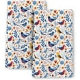 thumbnail image 1 of Floral Birds Kitchen Towels Decorative Set of 2 with Hanging Loop, Absorbent Spring Summer Dish Towels for Kitchen,Birds Lover Gifts Farmhouse Tea Towels Hand Towels for Kitchen Decor, 1 of 5
