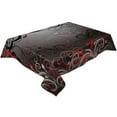 thumbnail image 1 of Floral Black Texture Table Cloth Waterproof Dining Tablecloth for Table Kitchen Decorative Coffee Cuisine Party Table Cover, 1 of 7