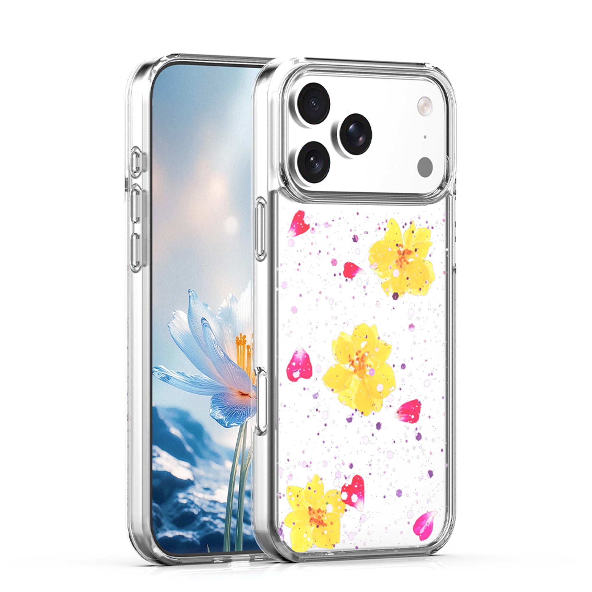 Floral Bloom Design Case for iPhone 17 Pro Max - Diagonal Daisy