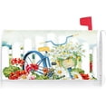 thumbnail image 1 of Floral Blooms Bicycle Fence Decoration Mailbox Cover with Magnetic Strip Spring Daisy Flower Mailbox Wraps Post Letter Box Cover Standard Size 21" X 18" for Garden Outdoor Yard Decor, 1 of 6