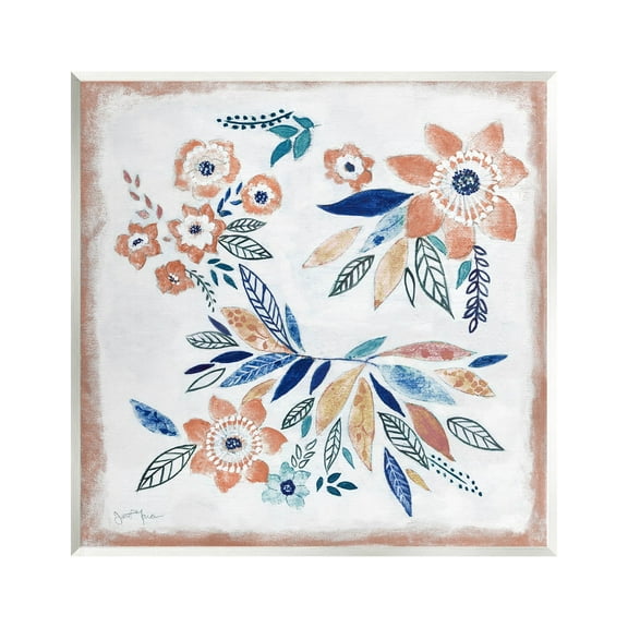 Floral Blossom Patterned Boho Botanical & Floral Graphic Art Unframed Art Print Wall Art