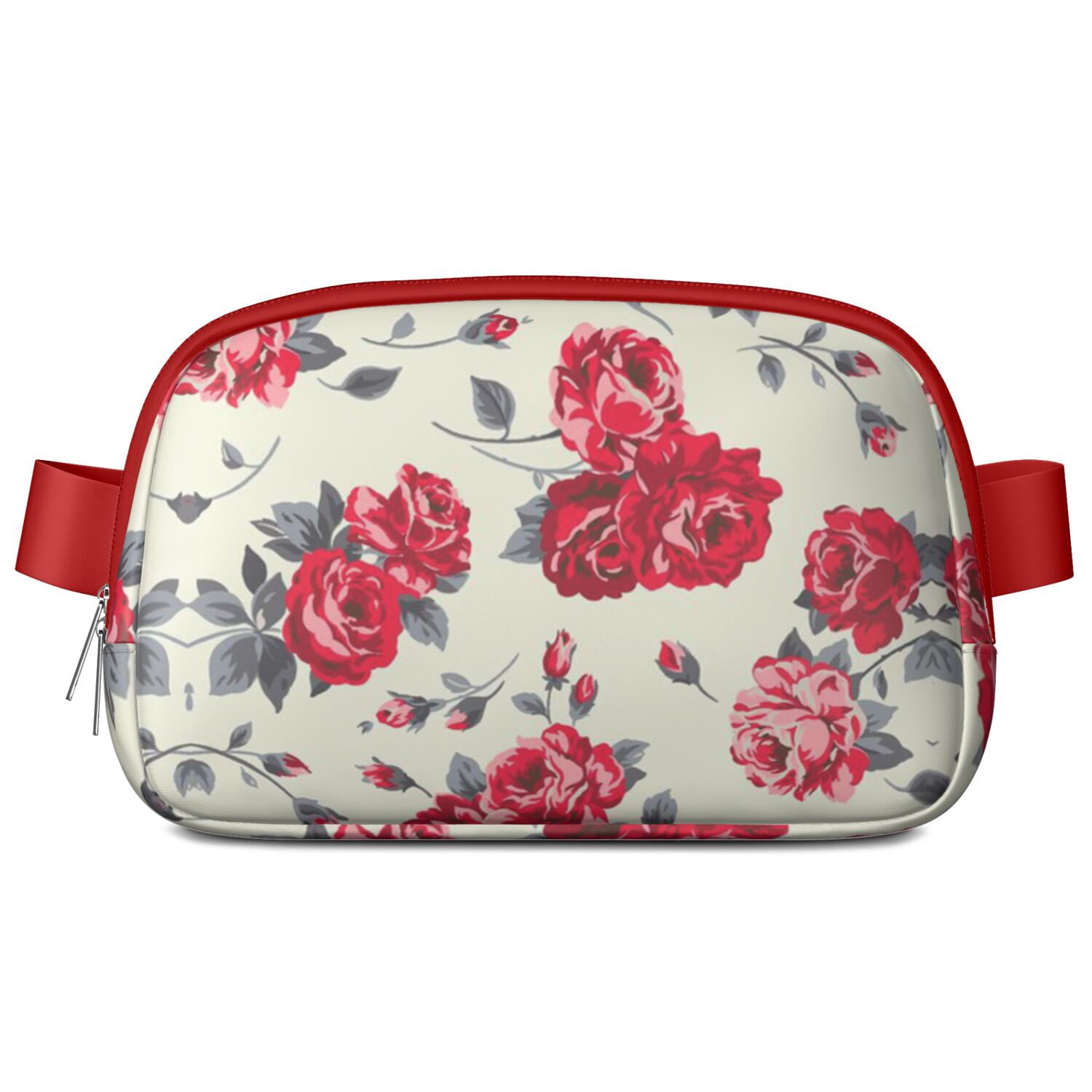 Floral Blossom Waist Bag – Cute Country Fanny Pack with Spring Wildflower Pattern & Romantic Touches