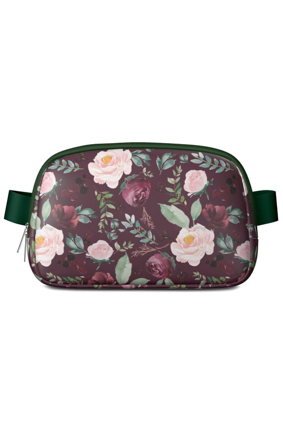 Floral Blossom Waist Bag – Cute Country Fanny Pack with Spring Wildflower Pattern & Romantic Touches