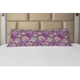thumbnail image 1 of Floral Body Pillow Case Cover with Zipper, Vibrant Flowers with Mehndi Style Romantic Ornamental Petals Paisley Design, Decorative Accent Long Pillowcase, Mauve Green, by Ambesonne, 1 of 1