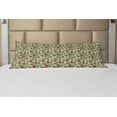 thumbnail image 1 of Floral Body Pillow Case Cover with Zipper, Vintage Colorful Ornamental Flowers and Leaves Fresh Spring Nature Art Illustration, Decorative Accent Long Pillowcase, Multicolor, by Ambesonne, 1 of 1