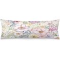thumbnail image 1 of Floral Body Pillow Cover 20"x54" Pillow Case Colorful Flowers Blossoms Spring Florals Long Pillow Cases Protector with Zipper Decorative Soft Bedding Pillowcase Rectangle Cushion Covers for Bed,Couch, 1 of 5