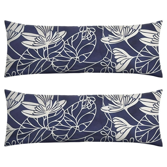 Floral Body Pillow Cover – Soft & Breathable, Hidden Zipper, 20"x54", Vintage Wildflower & Botanical Print with Butterflies & Bees – Gift for Side Sleepers, Pregnancy, Farmhouse Decor