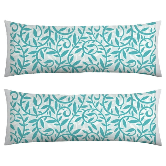 Floral Body Pillow Cover – Soft & Breathable, Hidden Zipper, 20"x54", Vintage Wildflower & Botanical Print with Butterflies & Bees – Gift for Side Sleepers, Pregnancy, Farmhouse Decor