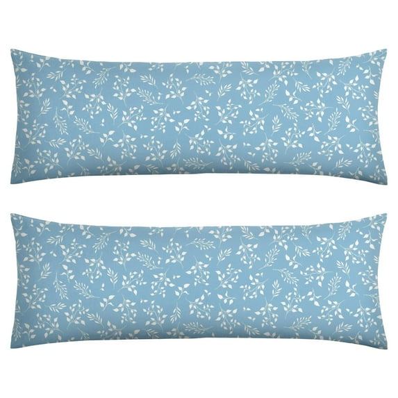 Floral Body Pillow Cover – Soft & Breathable, Hidden Zipper, 20"x54", Vintage Wildflower & Botanical Print with Butterflies & Bees – Gift for Side Sleepers, Pregnancy, Farmhouse Decor