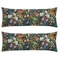 thumbnail image 1 of Floral Body Pillow Cover – Soft & Breathable, Hidden Zipper, 20"x54", Vintage Wildflower & Botanical Print with Butterflies & Bees – Gift for Side Sleepers, Pregnancy, Farmhouse Decor, 1 of 7
