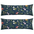 thumbnail image 1 of Floral Body Pillow Cover – Soft & Breathable, Hidden Zipper, 20"x54", Vintage Wildflower & Botanical Print with Butterflies & Bees – Gift for Side Sleepers, Pregnancy, Farmhouse Decor, 1 of 7