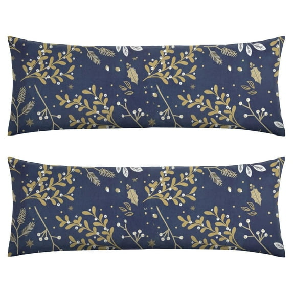 Floral Body Pillow Cover – Soft & Breathable, Hidden Zipper, 20"x54", Vintage Wildflower & Botanical Print with Butterflies & Bees – Gift for Side Sleepers, Pregnancy, Farmhouse Decor