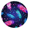 thumbnail image 1 of Floral Bohemian Style Round Tablecloth 44 Inch Elastic Edge for 38-42 Tables Easy Wipe Clean Surface Home and Events, 1 of 7