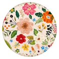 thumbnail image 1 of Floral Bohemian Table Cover with Elastic Border, 52-56 Inch Round Stretch Fit for Special Occasions, 1 of 7