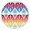 thumbnail image 1 of Floral Bohemian Tablecloth Round Elasticized, Stretch Fit Cover for 38-42 Inch Tables, Decorative Accent for Patio Garden Party, 1 of 7