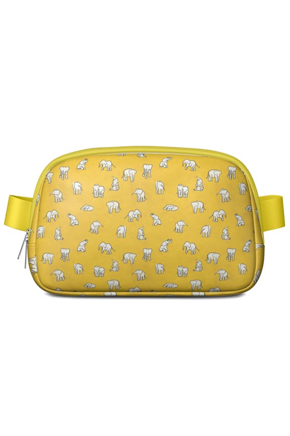 Floral Boho Belt Bag for Women – Lightweight Travel Pouch with Mandala Pattern, Mesh Pockets & Partitioned Main Compartment, Ethnic Style Crossbody Bag