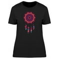 thumbnail image 1 of Floral Boho Dreamcatcher Cartoon T-Shirt Women -Image by Shutterstock, Female Medium, 1 of 2