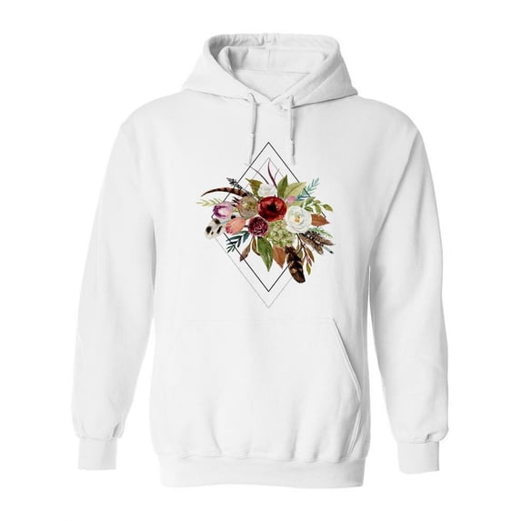 Floral Boho Hoodie Women -Image by Shutterstock, Female 3X-Large