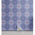 thumbnail image 1 of Floral Boho Peel & Stick Wallpaper, Abstract Geometric Blossoms Tribal Like Shape Oriental Ornate Artwork, Self-Adhesive Living Room Kitchen Accent, 3 Sizes, Ceil Blue and Lilac, by Ambesonne, 1 of 6